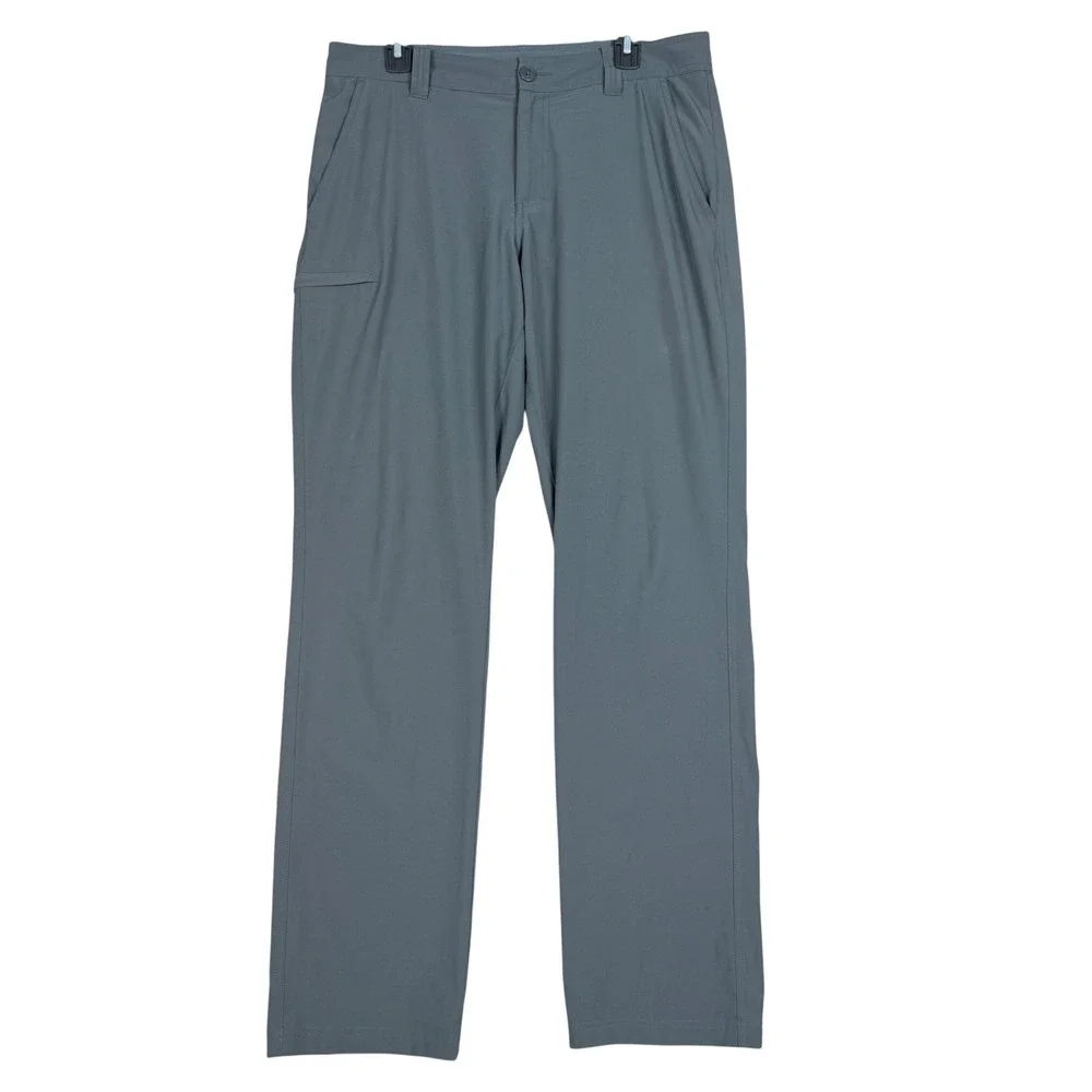 Columbia Hiking Pants 34x34 Omni-Shield Gray Outdoor Straight Leg RN69724
